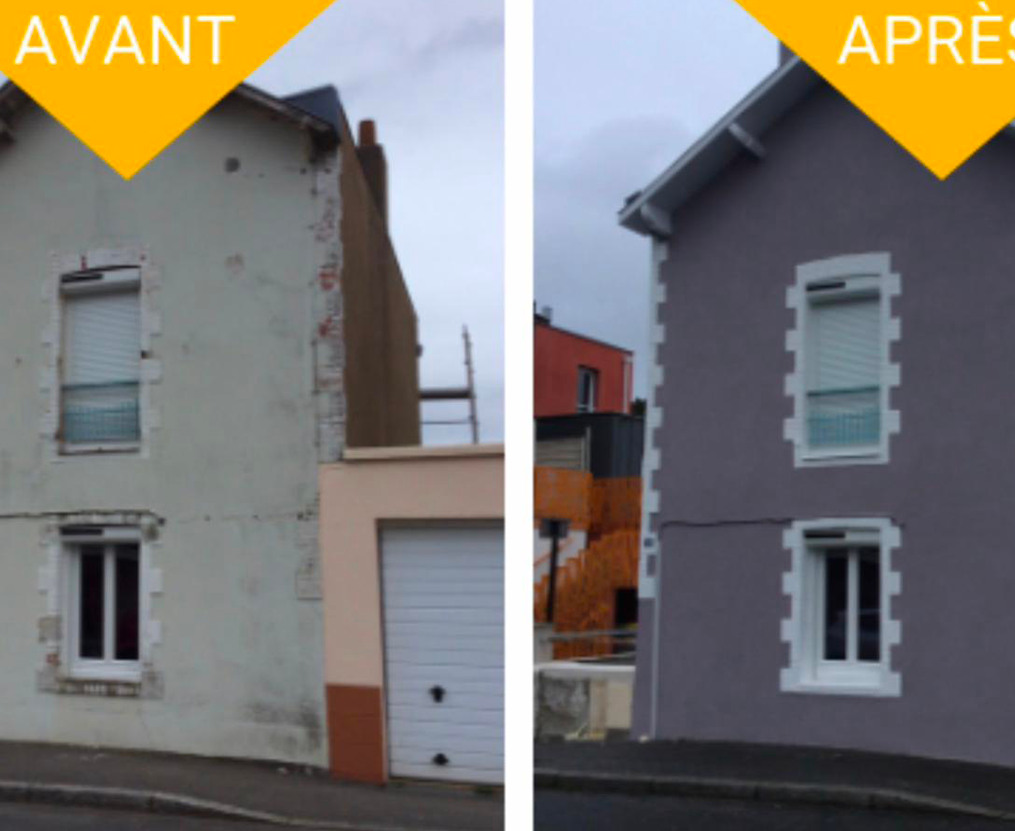 Ravalement de façade et peinture à Vernon (27200) - Les Compagnons Moëllo